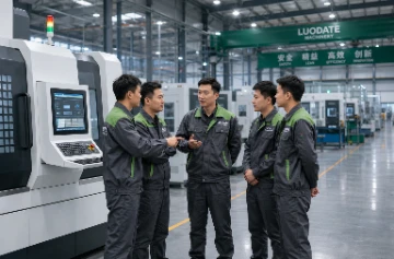 Ing&eacute;nieurs discutant de solutions de fabrication