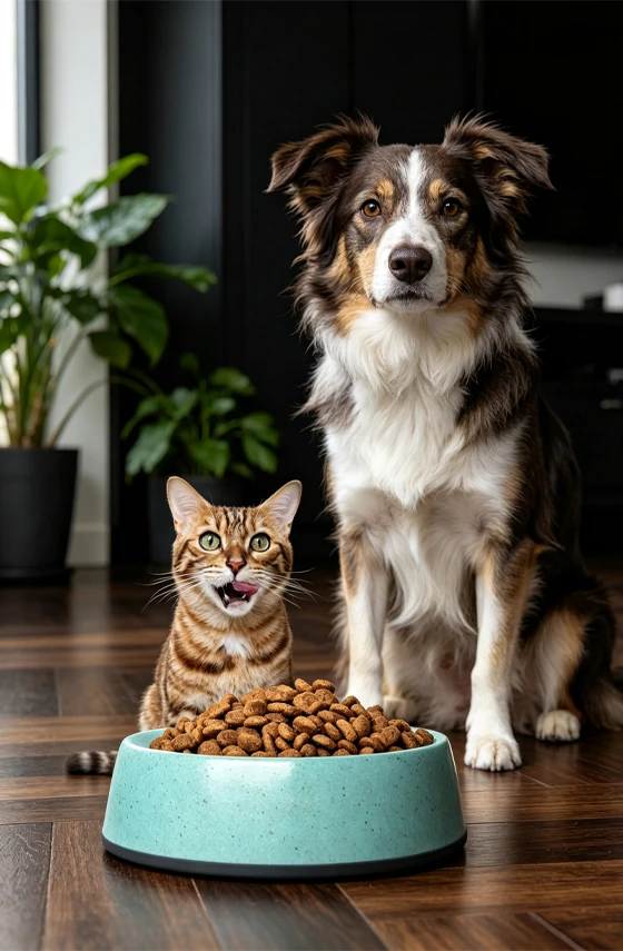 Solution de granul&eacute;s de nourriture pour animaux