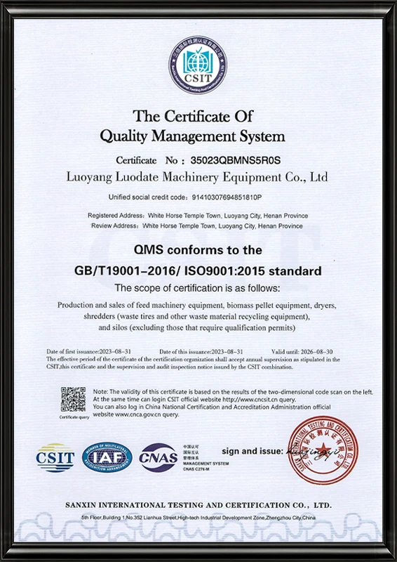 Certificat ISO